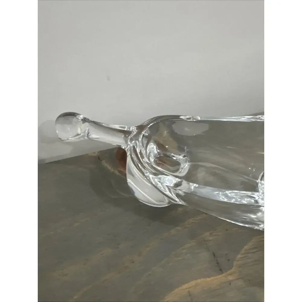 Sasaki Japan Crystal Glass Lion Figurine Accessory, Candy, Trinket Dish No Chips